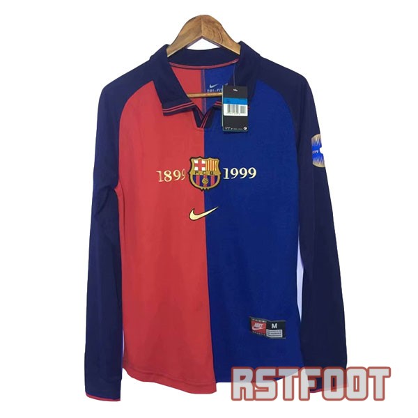 maillot barcelone 1899-1999 manche longue retro domicile