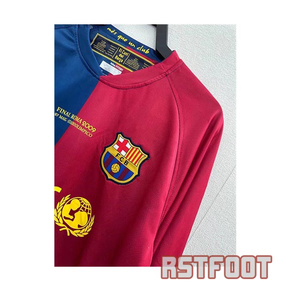 maillot barcelone 2008-2009 manche longue retro domicile – Image 8