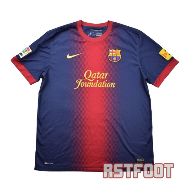 maillot barcelone 2012-2013 retro qatar foundation domicile