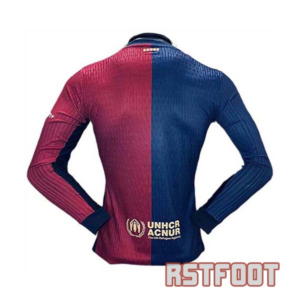 maillot barcelone 2024-2025 edition speciale version player manche longue rouge bleu coldplay – Image 2