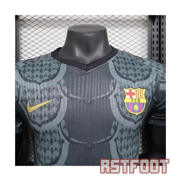 maillot barcelone 2024-2025 edition speciale version player noir gris – Image 3