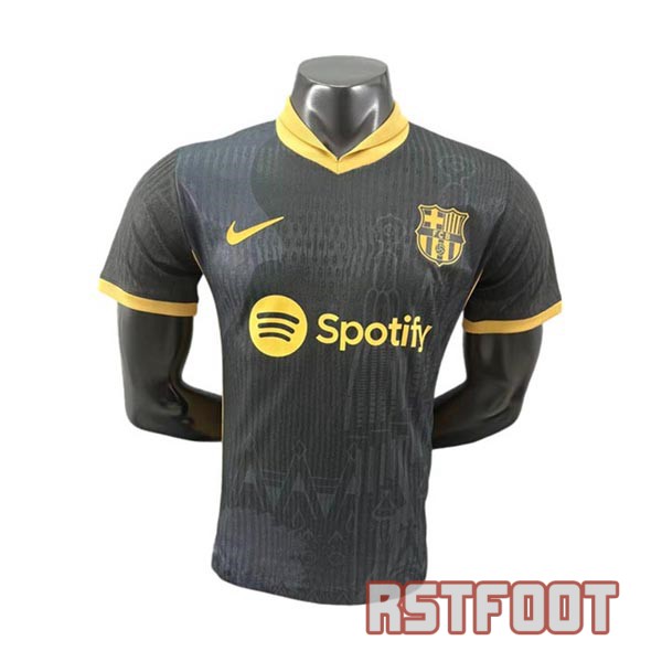 maillot barcelone 2024-2025 edition speciale version player noir or