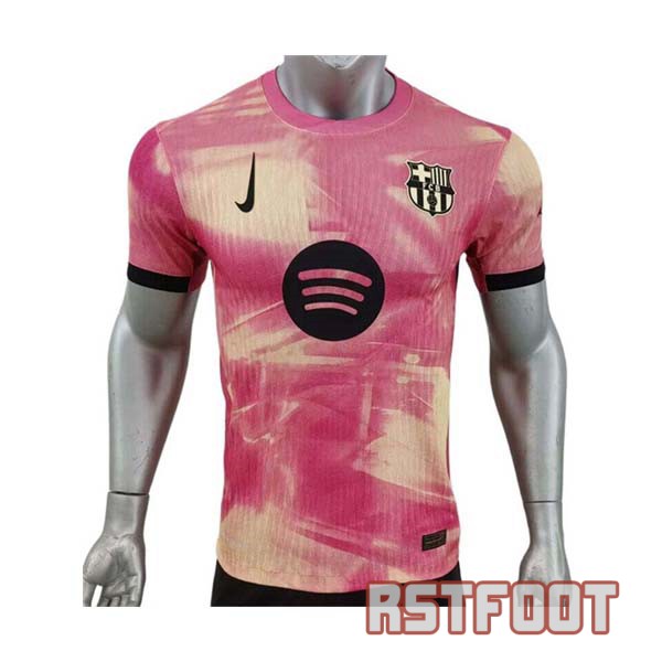 maillot barcelone 2024-2025 edition speciale version player rose jaune
