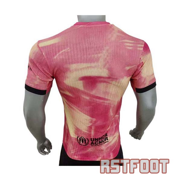maillot barcelone 2024-2025 edition speciale version player rose jaune – Image 2