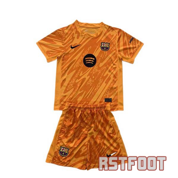 maillot barcelone 2024-2025 enfant maillot gardien orange
