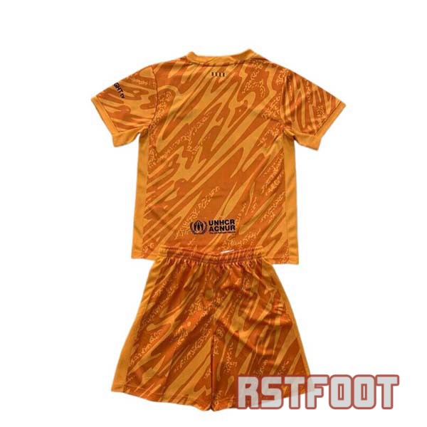 maillot barcelone 2024-2025 enfant maillot gardien orange – Image 2