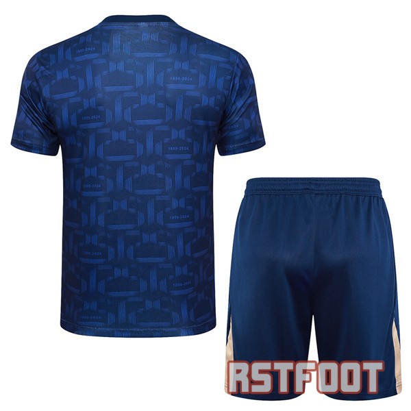 maillot barcelone 2024-2025 entrainement ensemble bleu fonce or – Image 2