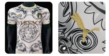 maillot versace italie blanc​