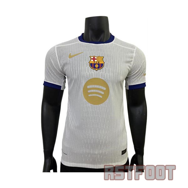 maillot barcelone 2024-2025 edition speciale version player blanc or