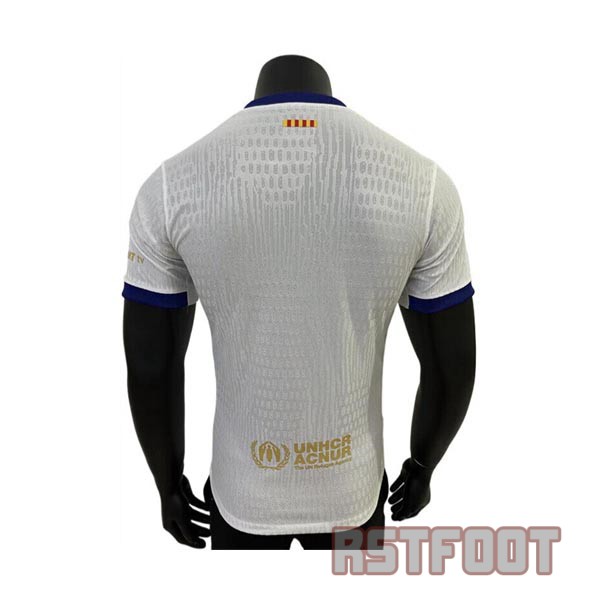 maillot barcelone 2024-2025 edition speciale version player blanc or – Image 2