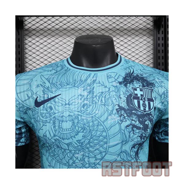 maillot barcelone 2024-2025 edition speciale version player bleu dragon – Image 2