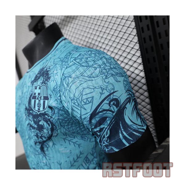 maillot barcelone 2024-2025 edition speciale version player bleu dragon – Image 3