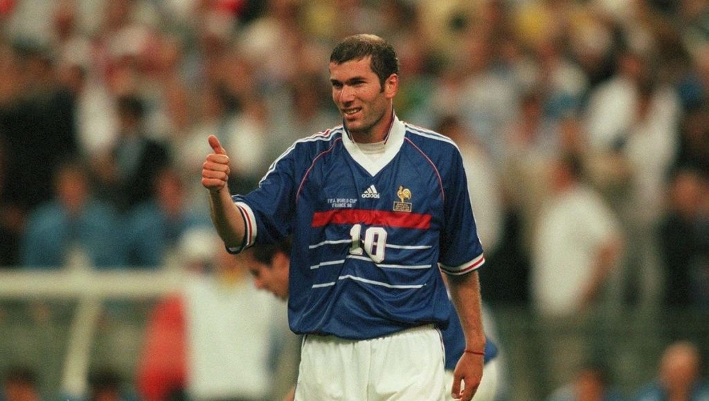 maillot france 98 zidane