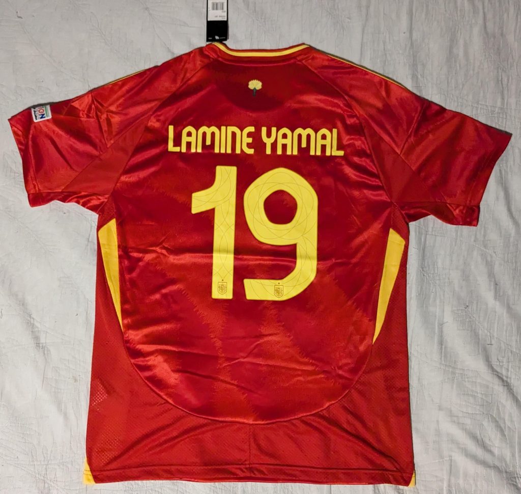 maillot lamine yamal espagne