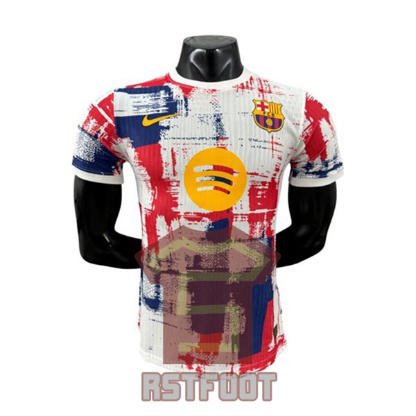 maillot barcelone 2025-2026 edition speciale version player blanc rouge bleu