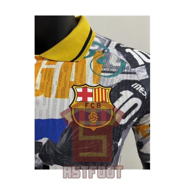 maillot barcelone 2025-2026 edition speciale version player ronaldo blanc bleu jaune – Image 4