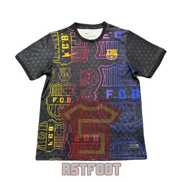 maillot barcelone 2025-2026 entrainement noir jaune bleu