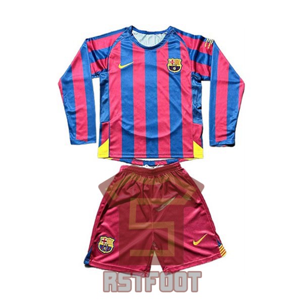 maillot barcelone domicile enfant manche longue retro 2005-2006