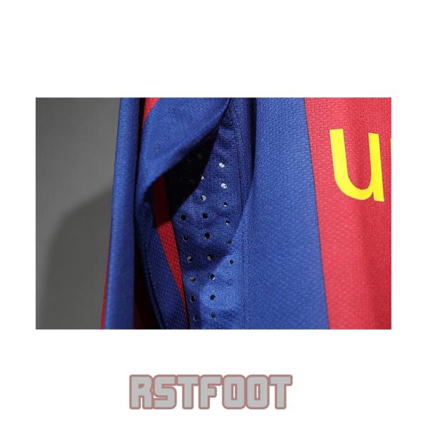 maillot barcelone 2010-2011 manche longue retro domicile version player – Image 2