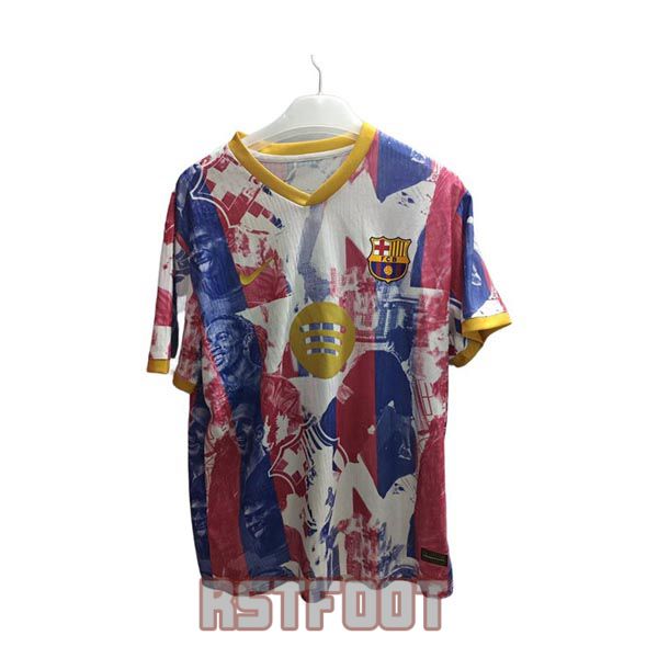 maillot barcelone 2025-2026 edition speciale camouflage bleu rouge blanc
