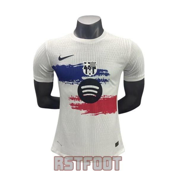 maillot barcelone 2025-2026 edition speciale version player blanc rouge bleu (2)