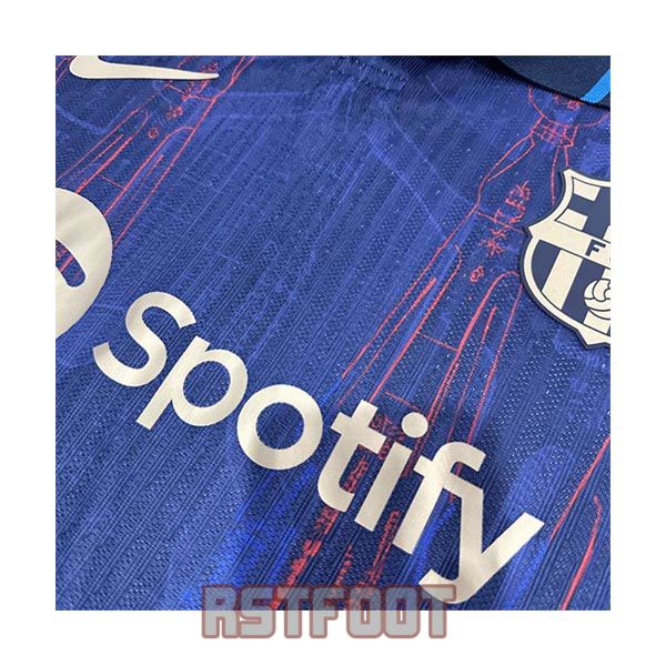 maillot barcelone 2025-2026 edition speciale version player bleu fonce orange – Image 3