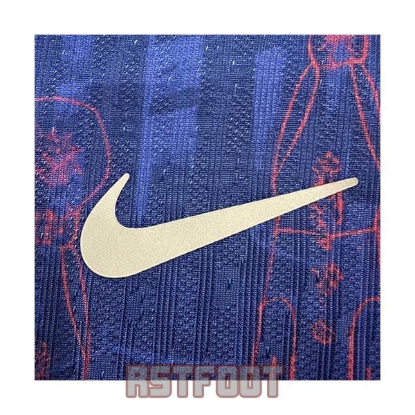 maillot barcelone 2025-2026 edition speciale version player bleu fonce orange – Image 4