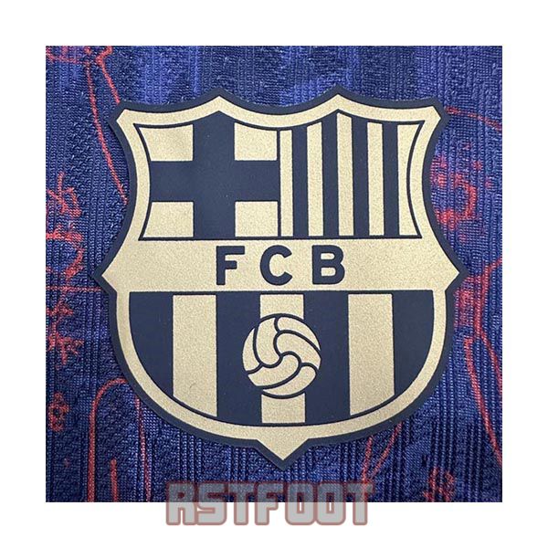 maillot barcelone 2025-2026 edition speciale version player bleu fonce orange – Image 5