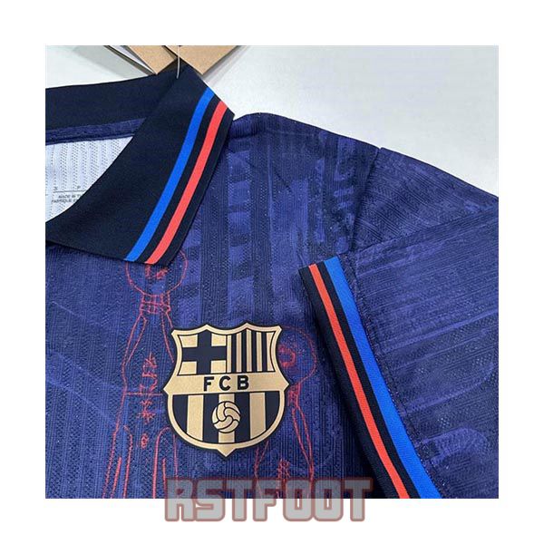 maillot barcelone 2025-2026 edition speciale version player bleu fonce orange – Image 6