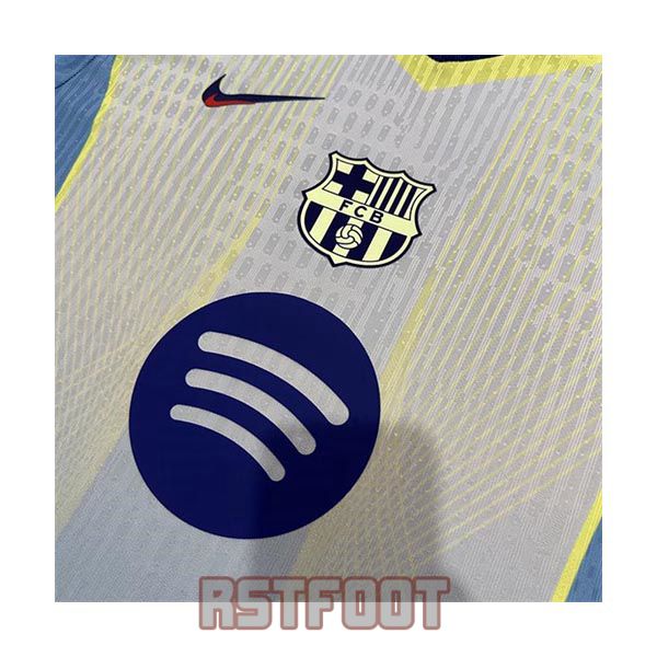 maillot barcelone 2025-2026 edition speciale version player bleu gris jaune – Image 7