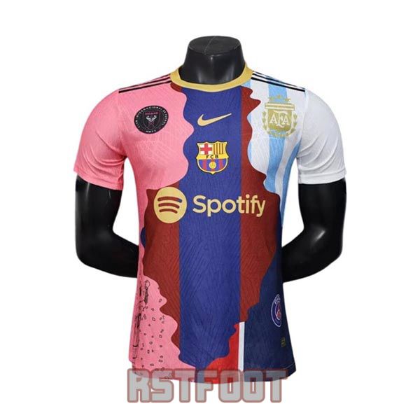 maillot barcelone 2025-2026 edition speciale version player bleu rose messi