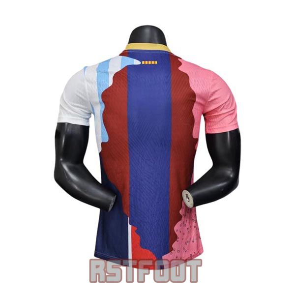 maillot barcelone 2025-2026 edition speciale version player bleu rose messi – Image 3