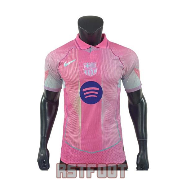 maillot barcelone 2025-2026 edition speciale version player rose bleu clair (2)