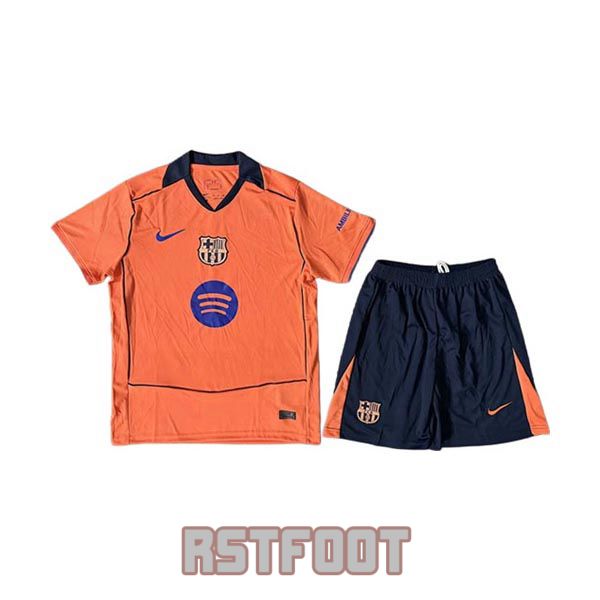 maillot barcelone 2025-2026 enfant edition speciale orange