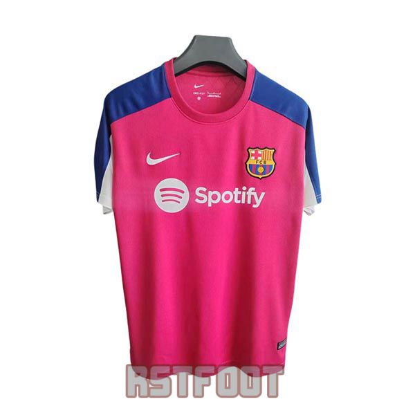 maillot barcelone 2025-2026 entrainement rose bleu fonce