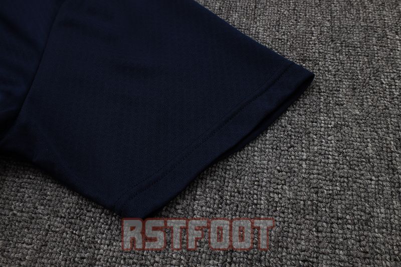 polo barcelone 2025-2026 bleu fonce violet entrainement polo ensemble – Image 4