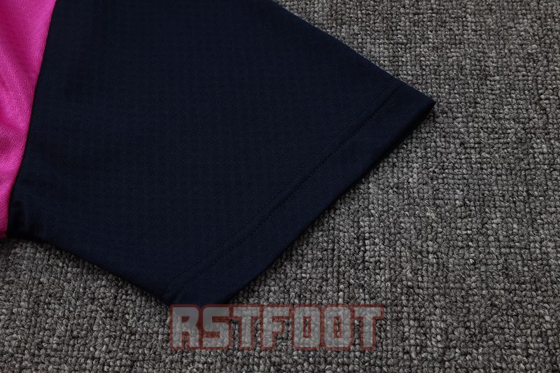 polo barcelone 2025-2026 violet bleu fonce entrainement polo ensemble – Image 3