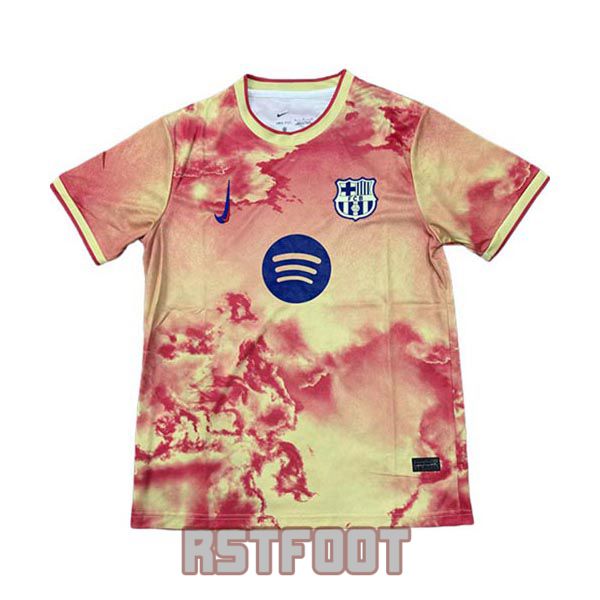 maillot barcelone 2025-2026 edition speciale orange rouge