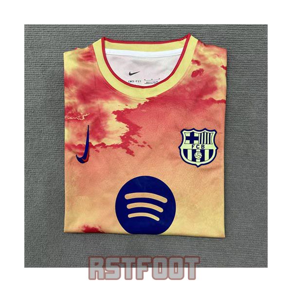 maillot barcelone 2025-2026 edition speciale orange rouge – Image 3