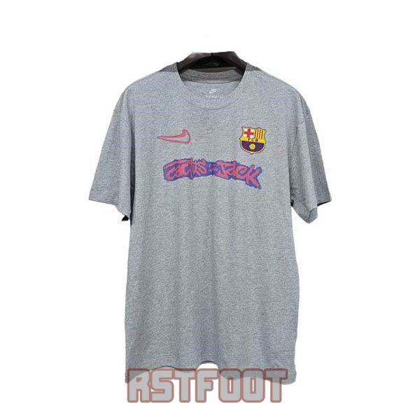 maillot barcelone 2025-2026 edition speciale travis scott gris