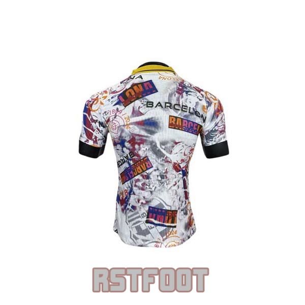 maillot barcelone 2025-2026 edition speciale version player blanc bleu jaune – Image 2