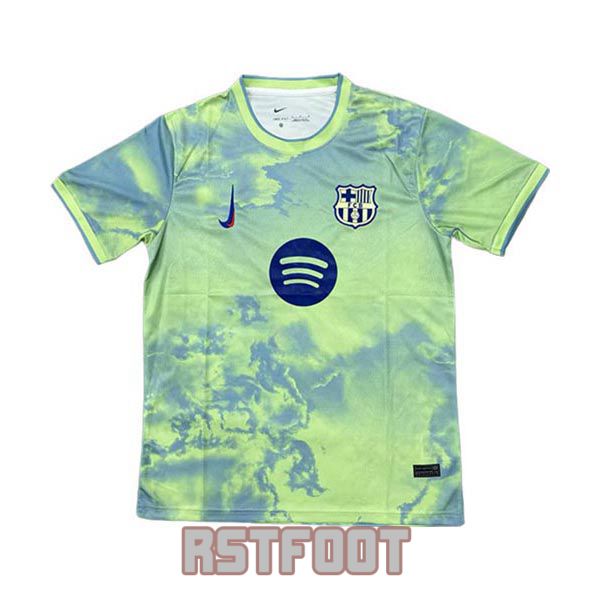 maillot barcelone 2025-2026 edition speciale vert clair bleu