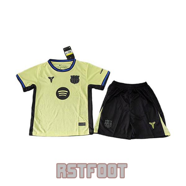 maillot barcelone 2025-2026 enfant edition speciale jaune clair