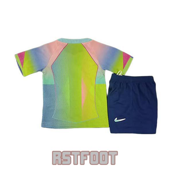 maillot barcelone 2025-2026 enfant edition speciale vert fluorescent rose – Image 2
