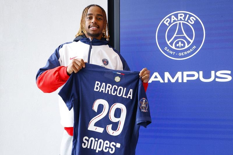 maillot barcola psg
