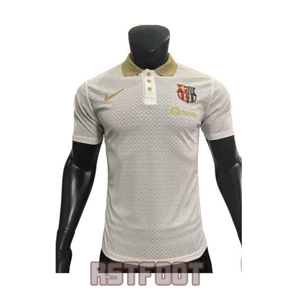 polo barcelone 2025-2026 blanc version player polo