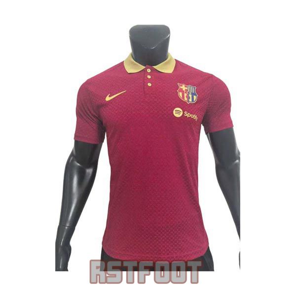 polo barcelone 2025-2026 rouge version player polo