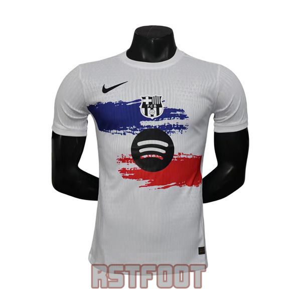 maillot barcelone 2025-2026 edition speciale version player blanc bleu rouge