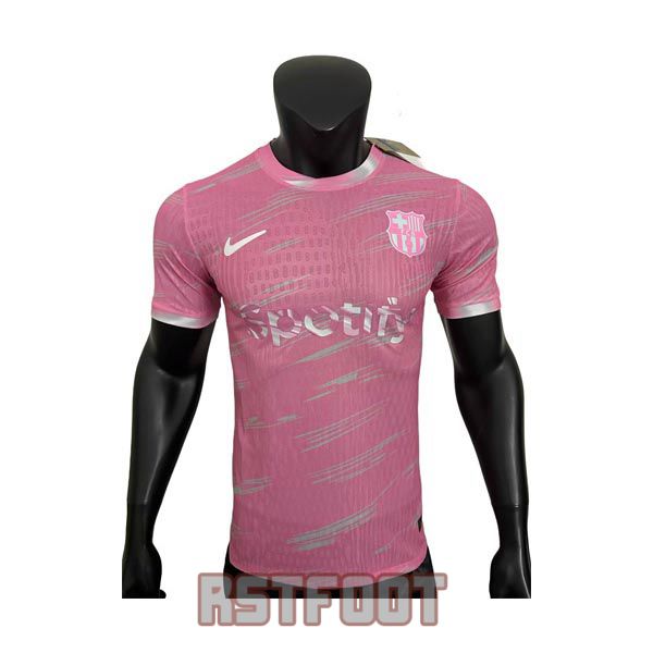 maillot barcelone 2025-2026 edition speciale version player rose gris