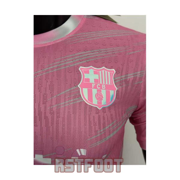 maillot barcelone 2025-2026 edition speciale version player rose gris – Image 2